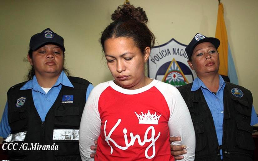 Policía Nacional presenta a secuestradores de recién nacida en Nueva Segovia