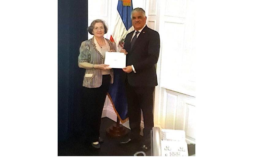  Embajadora de Nicaragua presenta cartas credenciales en República Dominicana