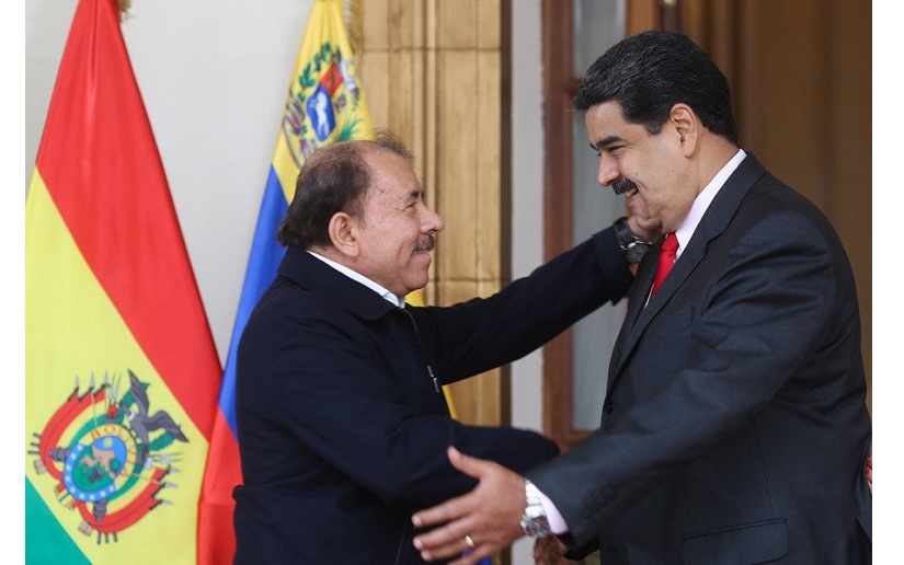 Presidente Daniel fue recibido por el Presidente Nicolás Maduro, en el Palacio de Miraflores