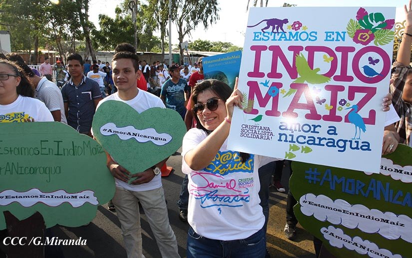 Juventud Sandinista apoya acciones del Gobierno para combatir siniestro en Indio Maíz
