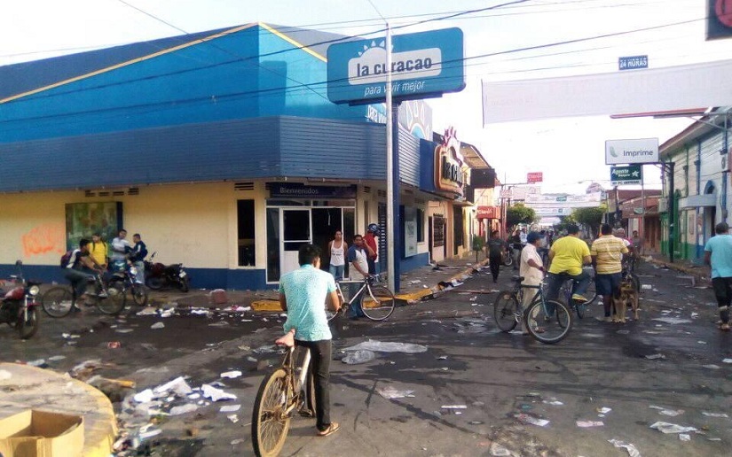 Así amanece Masaya después del saqueo y la destrucción ocasionada por delincuentes