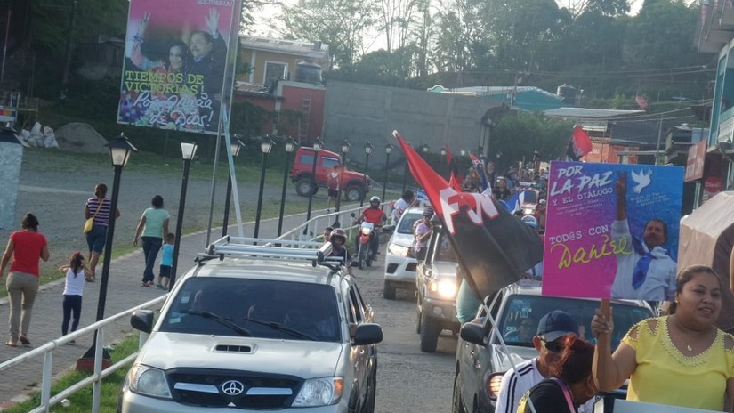 Familias salen a las calles de Siuna a ratificar su apoyo al diálogo y la paz