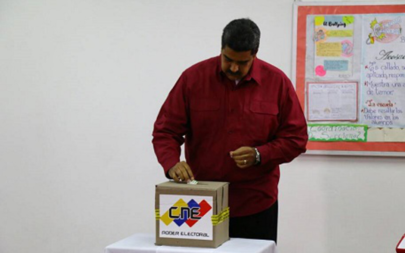 Presidente Maduro ejerció su derecho al voto