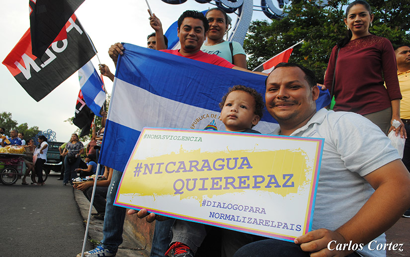 Restablecimiento de la paz, es el deseo de los nicaragüenses