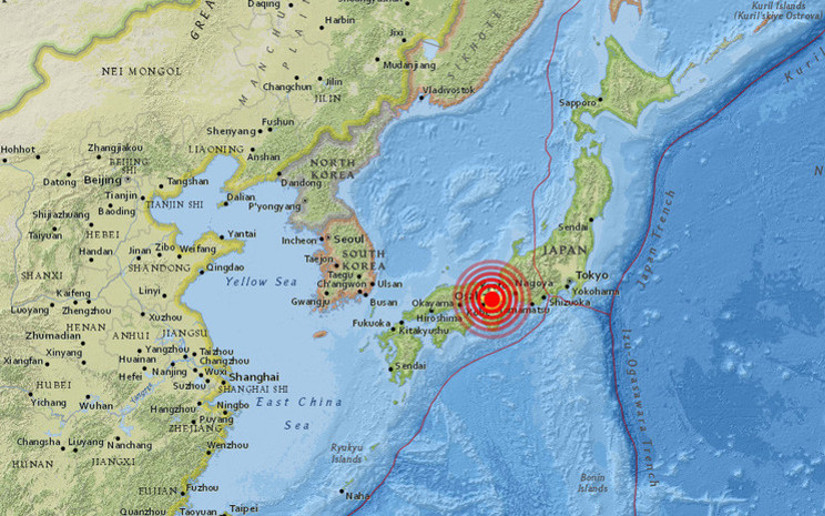 Se registra un fuerte sismo en Japón