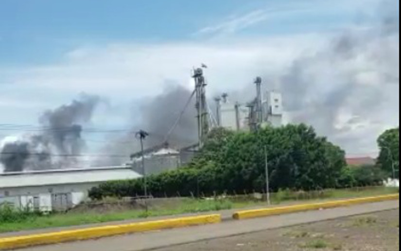    Masaya: Incendio provocado por delincuentes derechistas no alcanza la planta de Cargill