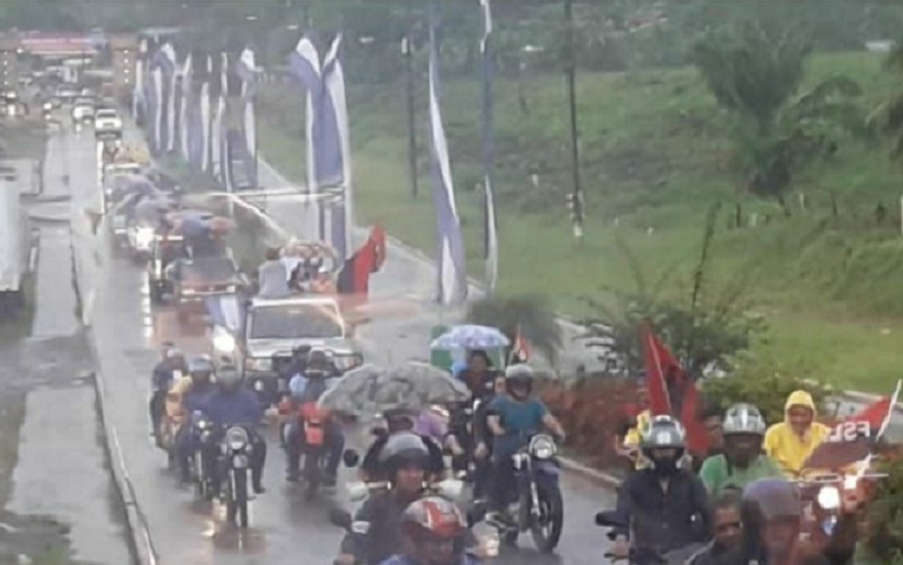 Río San Juan recorre las calles y ora por la paz en Nicaragua