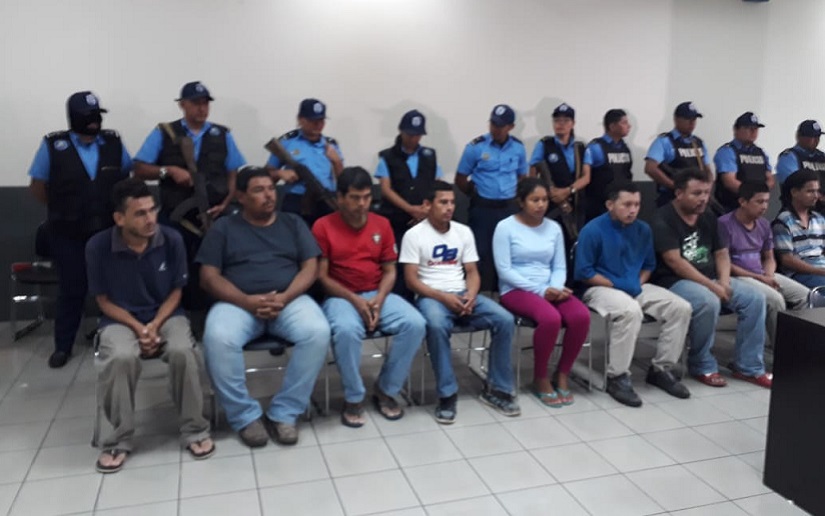 Admiten acusación contra 12 sujetos que promovieron acciones terroristas en Tipitapa
