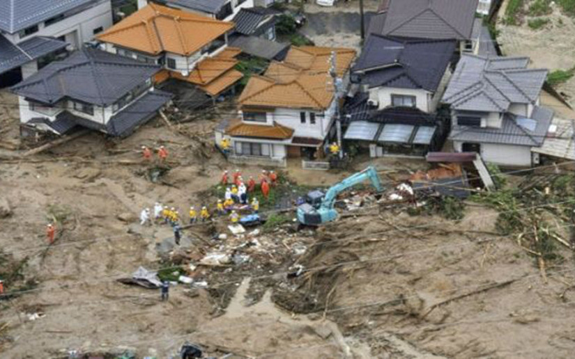 Sube a 79 cifra de muertos por lluvias torrenciales en Japón