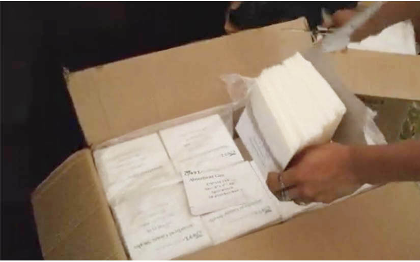 Población de Jinotepe encuentra cajas de medicina en Parroquia Santiago