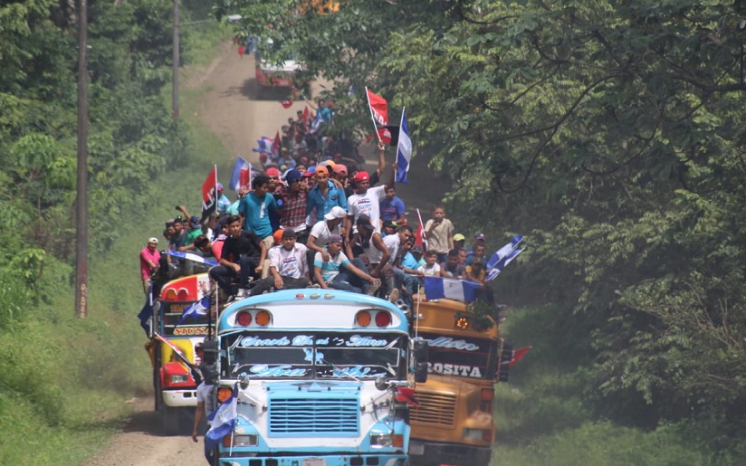 Multitudinaria movilización en el Caribe Norte para celebrar el 39/19 de la Revolución Popular Sandinista