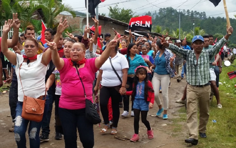 Jalapa en caminata por la Justicia y reparación a las Victimas del Golpe terrorista