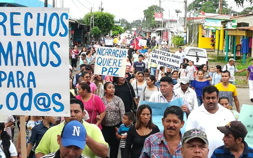 Municipios de Zelaya Central marchan exigiendo justicia