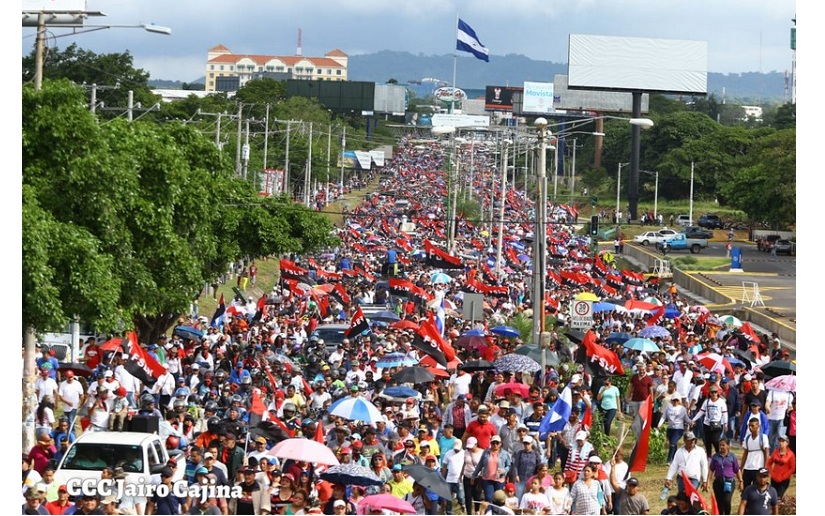 Nicaragua protagoniza inmensa caminata pidiendo Justicia para las víctimas del terrorismo golpista