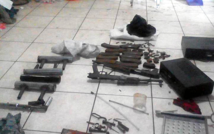 Encuentran armas y objetos robados a la Casa Materna de Juigalpa