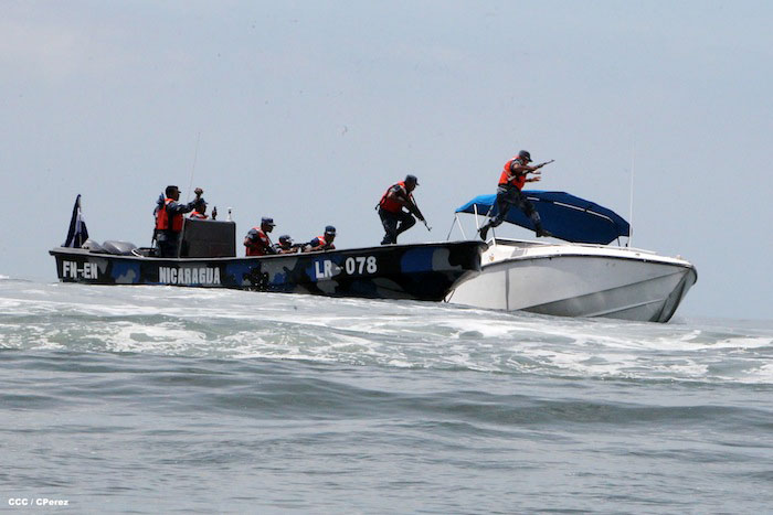 Ejército de Nicaragua combate narcotráfico en espacio marítimo restituido por la CIJ  