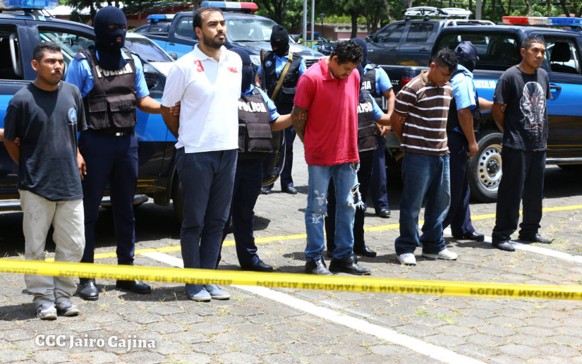 Policía Nacional presenta a terroristas que operaban en Managua y Chontales