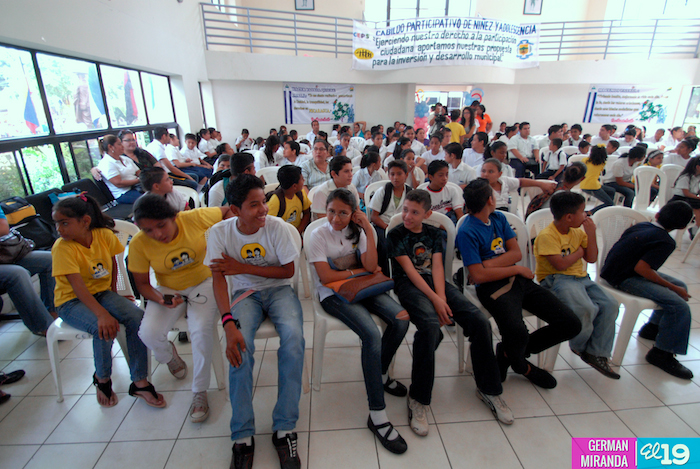 Niñ@s de Ciudad Sandino proponen proyectos para el 2014