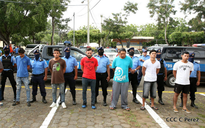Más de 70 detenidos por diferentes delitos en Managua
