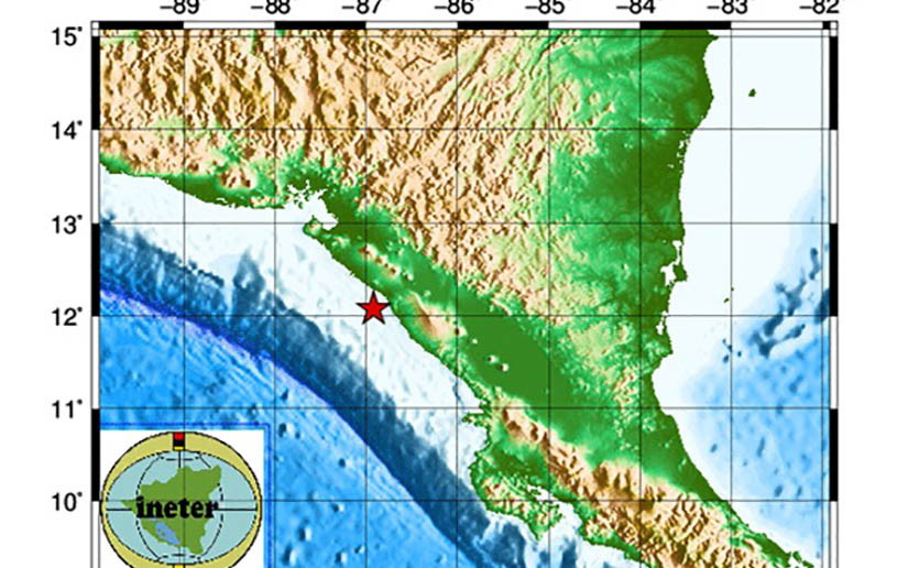 Fuerte sismo de 5.9 estremece el pacífico nicaragüense