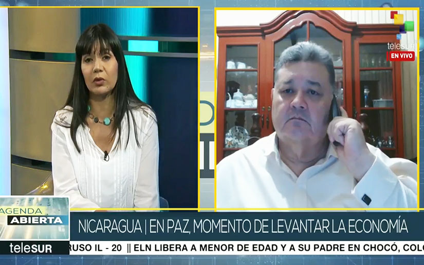 Moisés Absalón Pastora destaca en entrevista a Telesur, que pueblo derrotó al golpismo porque desea vivir en paz y en progreso.