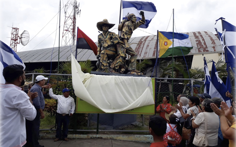 Colocan monumento en homenaje a los Indios Flecheros en Matagalpa