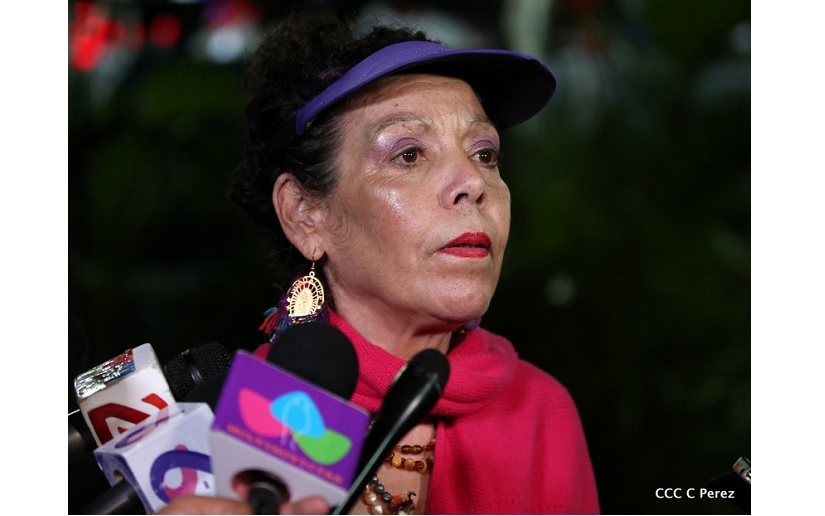 Compañera Rosario después de la Caminata en Conmemoración de la Gesta Heroica de Rigoberto López Pérez