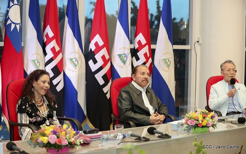 Presidente Daniel Ortega y Compañera Rosario Murillo reciben seis nuevos proyectos de cooperación de la República de China (Taiwán)