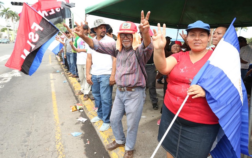 Nicaragüenses satisfechos con presencia policial resguardando el orden y la tranquilidad