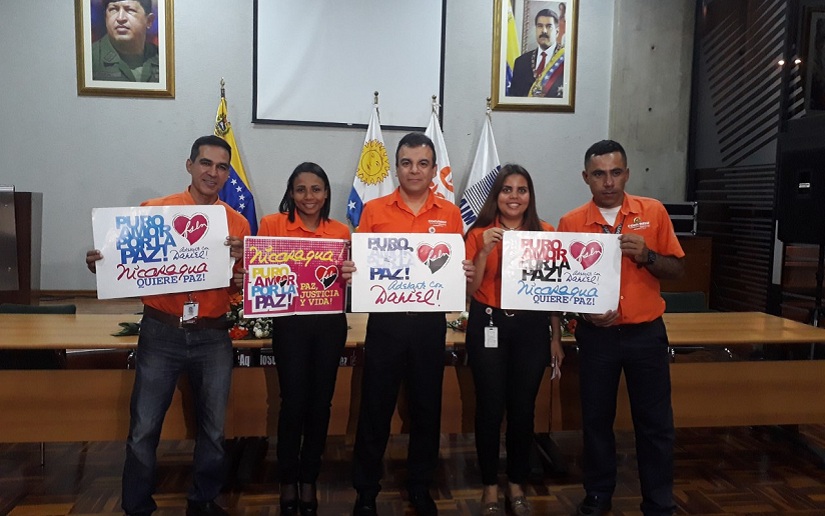 Compañeros de CONVIASA se solidarizan con Nicaragua