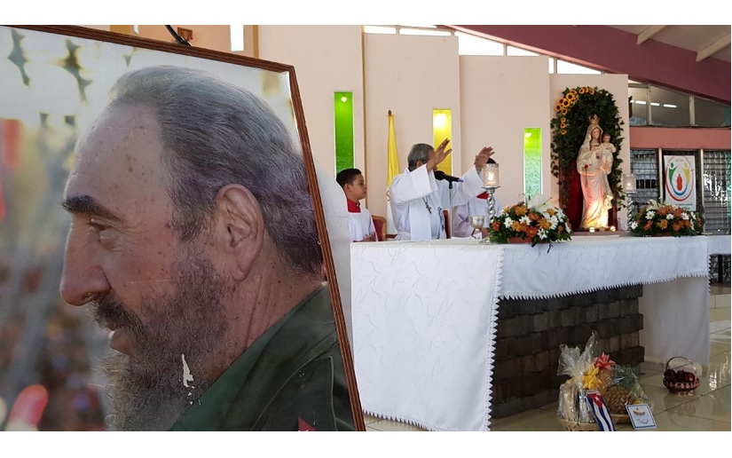 Realizan misa por segundo aniversario del tránsito a la inmortalidad del Comandante Fidel Castro