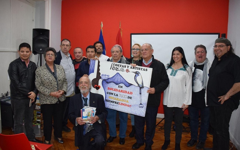 Exitoso encuentro de poetas y artistas en solidaridad con la paz de Nicaragua