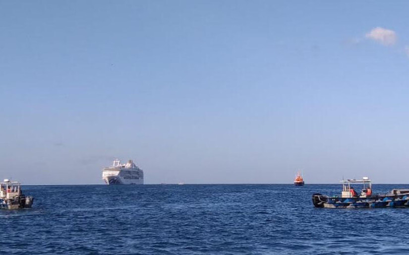 Fuerza Naval garantiza seguridad a crucero Island Princess