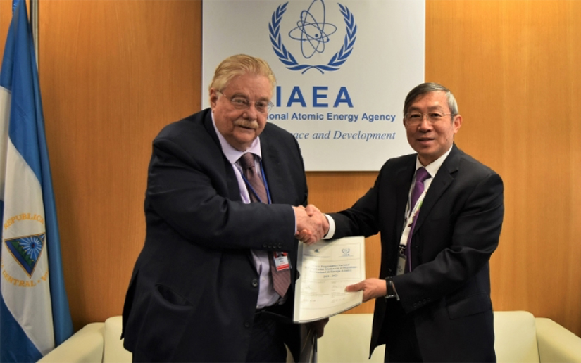 Nicaragua firma marco Programático con la Organización Internacional de Energía Atómica (OIEA)