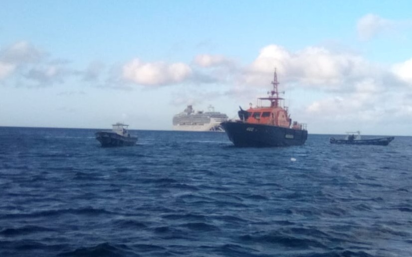 Fuerza Naval brindó seguridad al crucero Island Princess