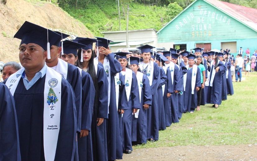 Ambiente que se vivió en la Graduación 2018 de Maestros de Educación Primaria en Siuna