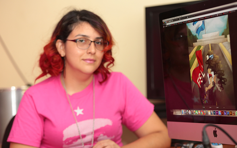 Leila, guerrillera digital en defensa de la patria