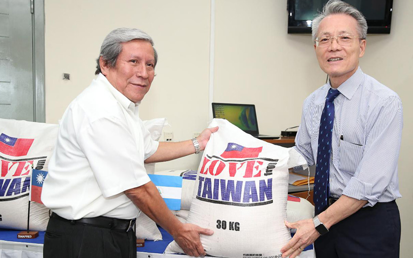 Taiwán dona 320 toneladas métricas de arroz a Nicaragua