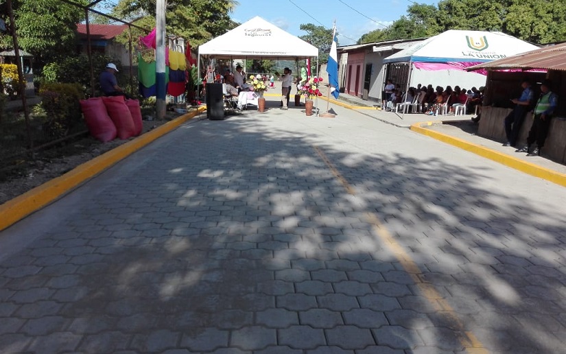 Nuevas calles adoquinadas en barrio de Wiwilí