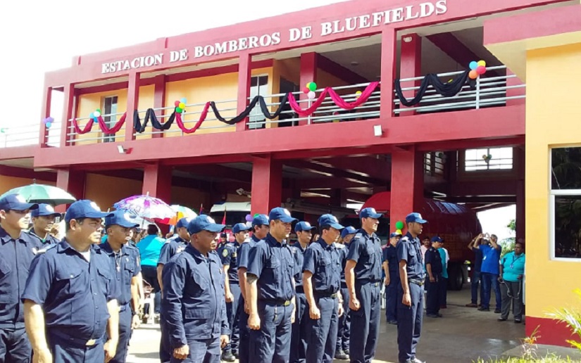 Inauguran nueva y moderna estación de Bomberos en Bluefields