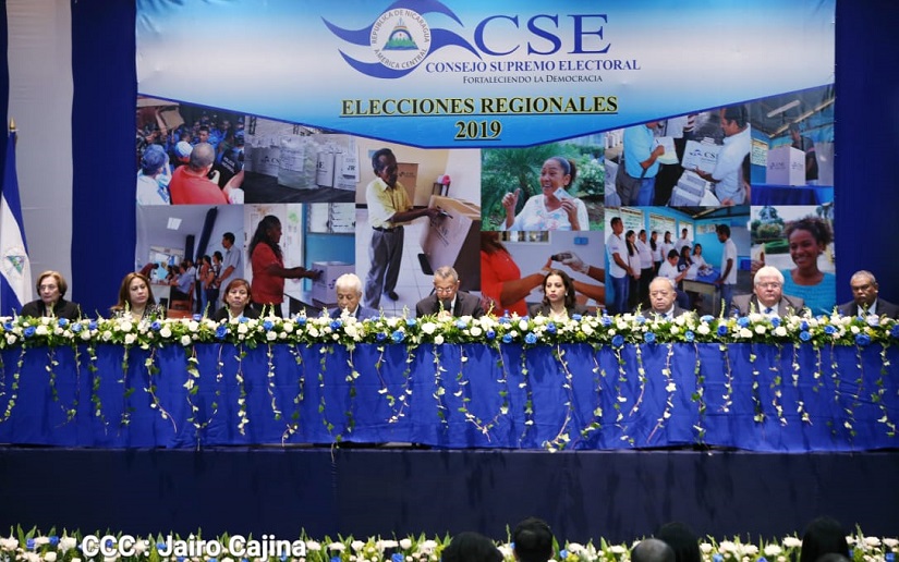 Victoria del FSLN en elecciones regionales en la Costa Caribe 2019
