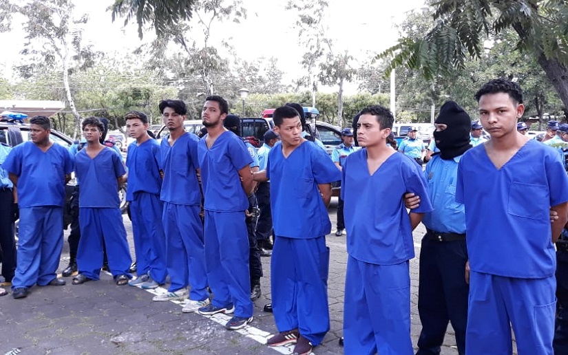 Policía de Nicaragua captura a 43 personas acusadas de cometer delitos