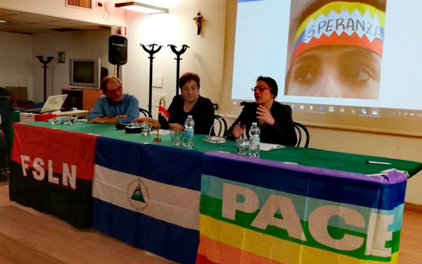 Solidaridad y Paz para Nicaragua desde Italia 