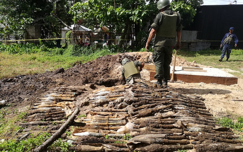 Ejército de Nicaragua informa sobre destrucción de artefactos explosivos