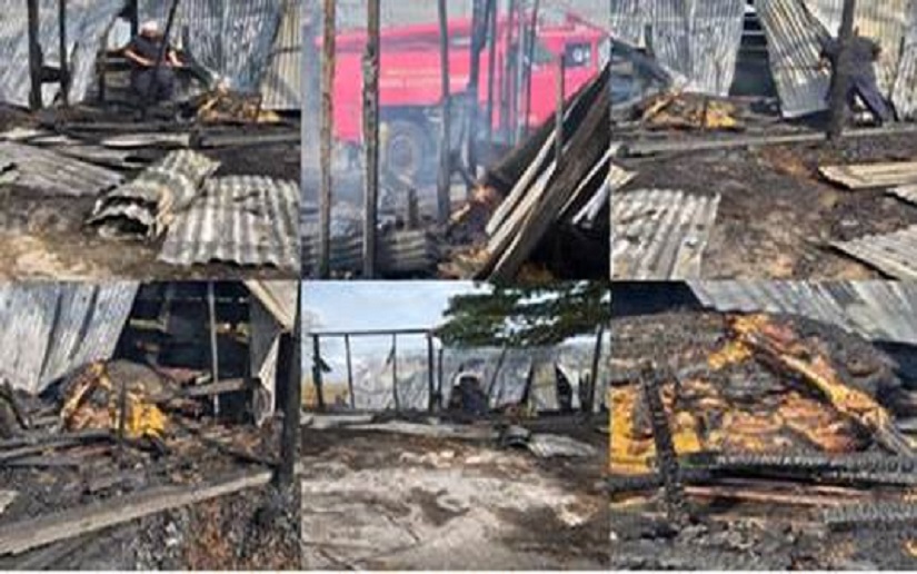 Bomberos Unificados atendieron incendio en un establo matagalpino