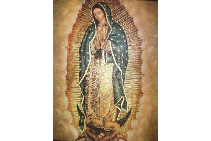 Rosario saluda a familias devotas de la Virgen de Guadalupe