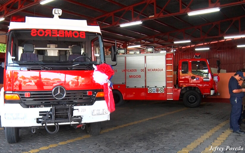 China (Taiwán) dona 2 camiones de bomberos a Nicaragua