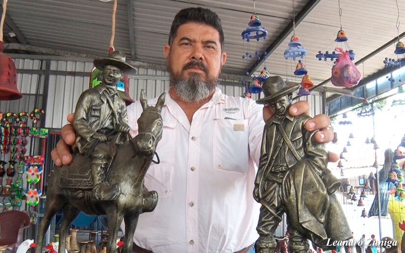 Noel Castillo, el escultor de Catarina desea que Nicaragua se llene del pensamiento del general Augusto C. Sandino