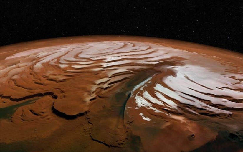 Antiguas capas de hielo son descubiertas en Marte por investigadores 