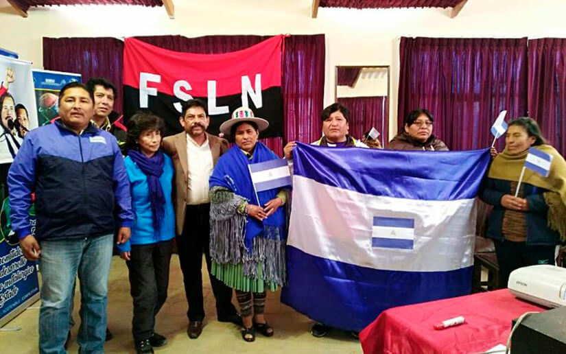 Rinden homenaje al General Sandino en Bolivia